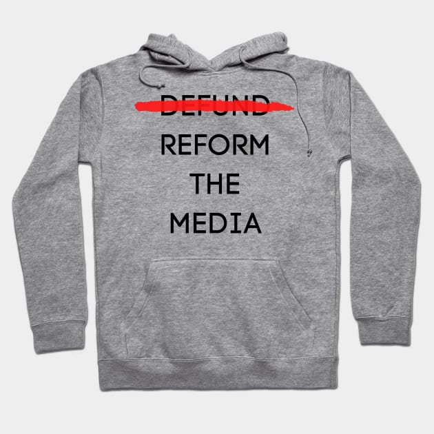 refund the media Hoodie by ThaFunPlace